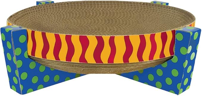 Catstages Scratch, Snuggle & Rest Corrugated Cat Scratcher with Catnip + SmartyKat Scratch Up Corrugated Hanging Cat Scratcher, Catnip Infusion Technology