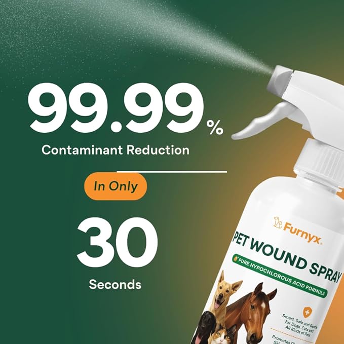 Sting-Free Wound & Skin Care Spray for Dogs, Cats & Pets | Vet-Grade Repair Mist for Cuts, Hot Spots, Rashes, Burns & Itch Relief | Non-Toxic, No Alcohol, Lick-Safe, No Residue (4 fl oz)