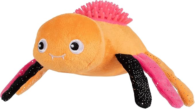 Fringe Studio Pet Toy, Stop Bugging ME Pastel Plush Dog Toy with Spiky TPR Ball, PetShop Collection (314610)