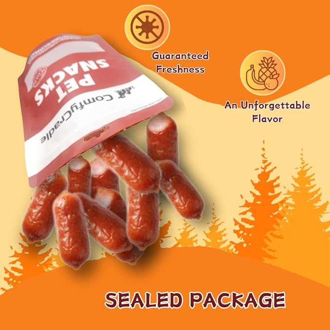 Real Duck Sausage Training Treats, Wholesome & Savory Rewards for Dogs (Duck,7.05 Ounce(Pack of 1))