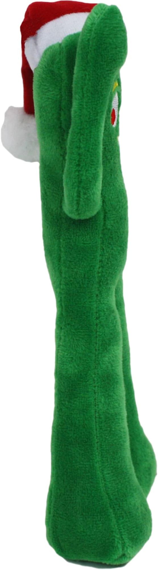 Multipet International Holiday Gumby Dog Toy with Santa Hat, Small