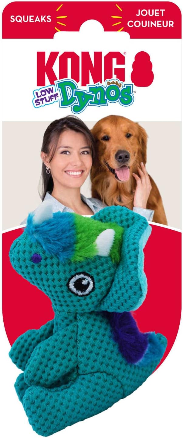 KONG Dynos Low Stuff Assorted Dog Toys, X-Small, Multi-Color