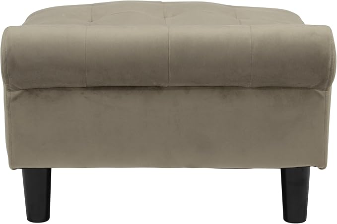 Paws & Purrs Luxury Cat Chaise Lounge Sofa – Tufted Raised Pet Bed | Plush 4″ Cushion, Elegant Furniture for Cats or Dogs, Easy-Assemble, Ash