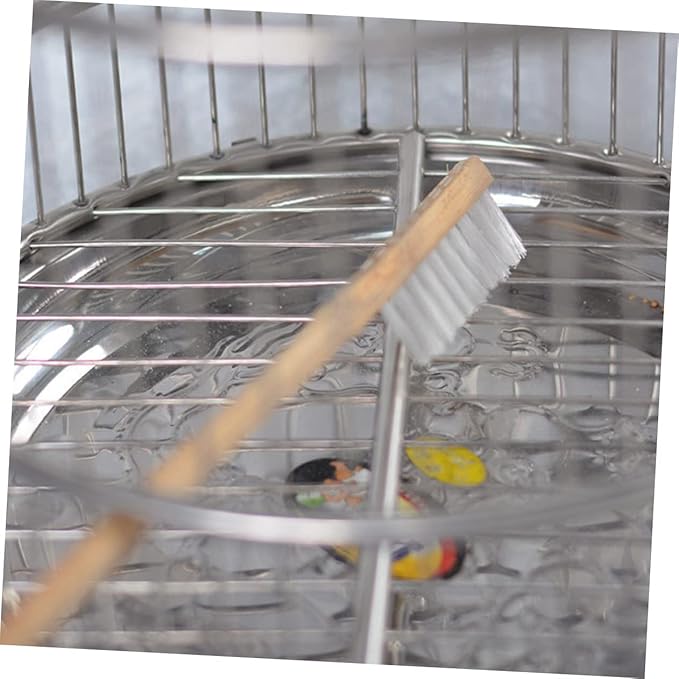 BESPORTBLE 1pc Bird Cage Cleaning Brush Bristle Tool for Maintenance Lightweight Design for Parrots Cockatiels and Other Birds