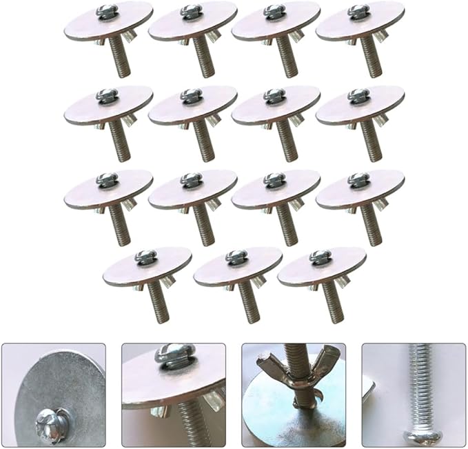 15sets Fixing Screws Gaskets for Hamster Cage Lightweight and Easy to Install Screws for Birdcage and Animal Platforms Sturdy and