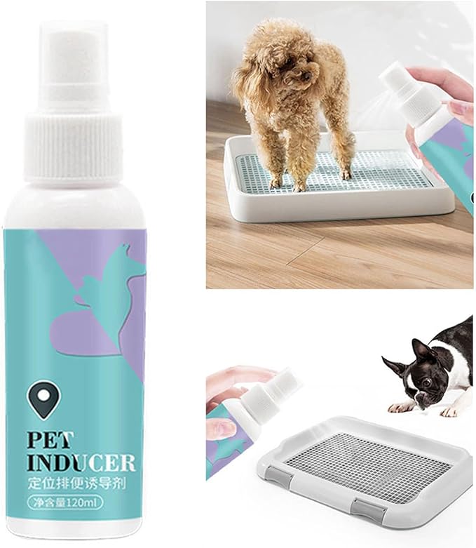 Potty Training Spray for Dogs and Cats, 120ml Pet Housebreaking Aid with Odor Attractant, Potty Training Aid Spray for Indoor and Outdoor Use to Establish Good Habits