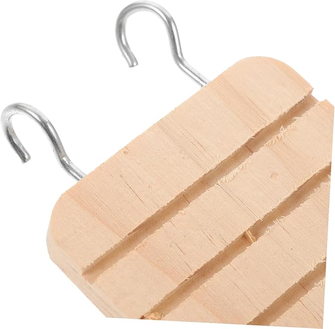 LIOOBO Hamster Cage Hanging Plaything Wooden Platform Toy Pet Ladder Stand Bird Cage Accessory