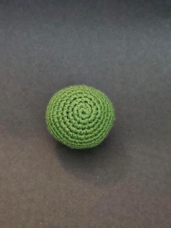 Golden Bay, Handmade, Cat/Small Dog, Rattle Ball (Set of 3), Regular Knitting, Wool/Cotton Yarn, Healthy and Durable Pet Toy