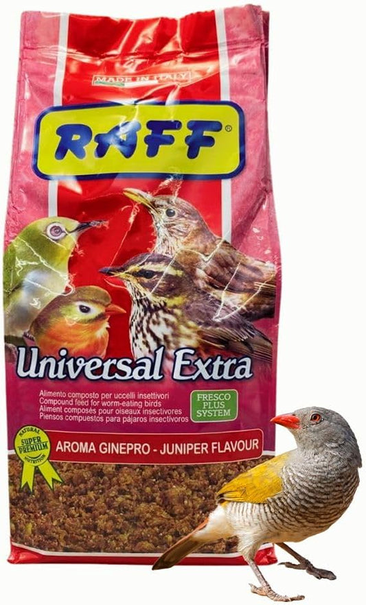 RAFF Universal Extra Premium Bird Food Insectivorous Bird Diet 1Kg – Protein Blend Food for Breeding, Growth, Energy, Immune Support and Healthy Plumage of Insect-Eating Birds