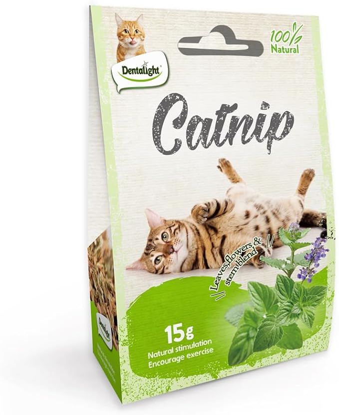Faywell Catnip for Cats & Kittens, Leavest, Flower & Stem Blend, 100% Natura & Chemical Free, Non-Addictive, 15g