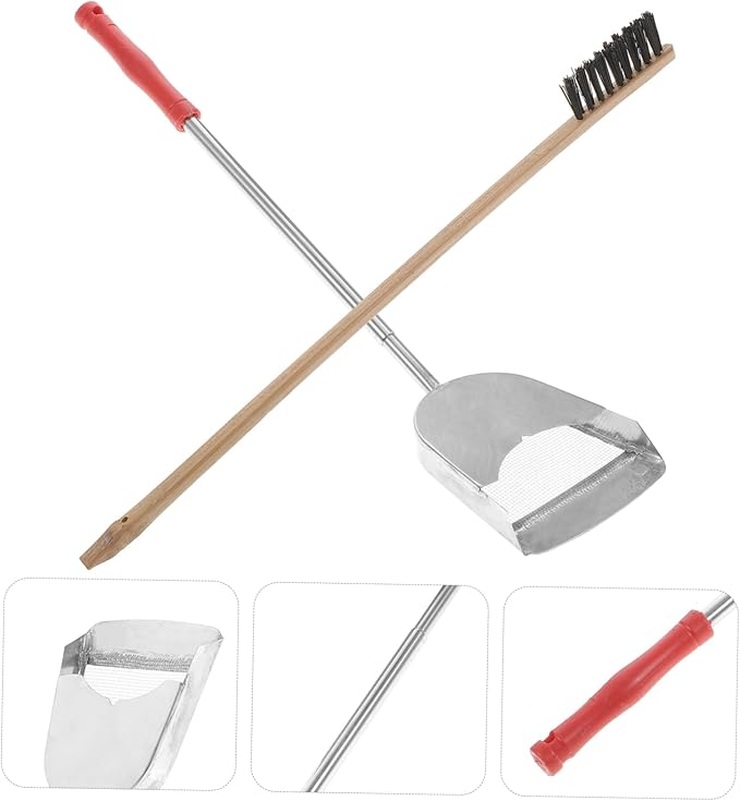 Milisten 2pcs Parrot Cage Cleaning Kit Brush and Shovel Bird Cage Maintenance Easy to Use Accessories for Healthier Pet Environment