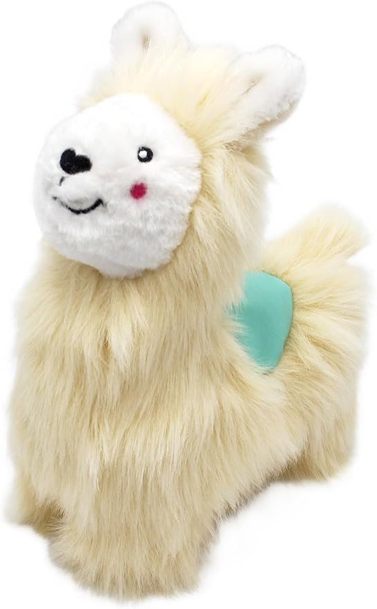 ZippyPaws Wooliez Dog Plush Toy - Interactive Pet Toys, Indestructible Plush Dog Toys, Fun Dog Toys, Larry The Llama
