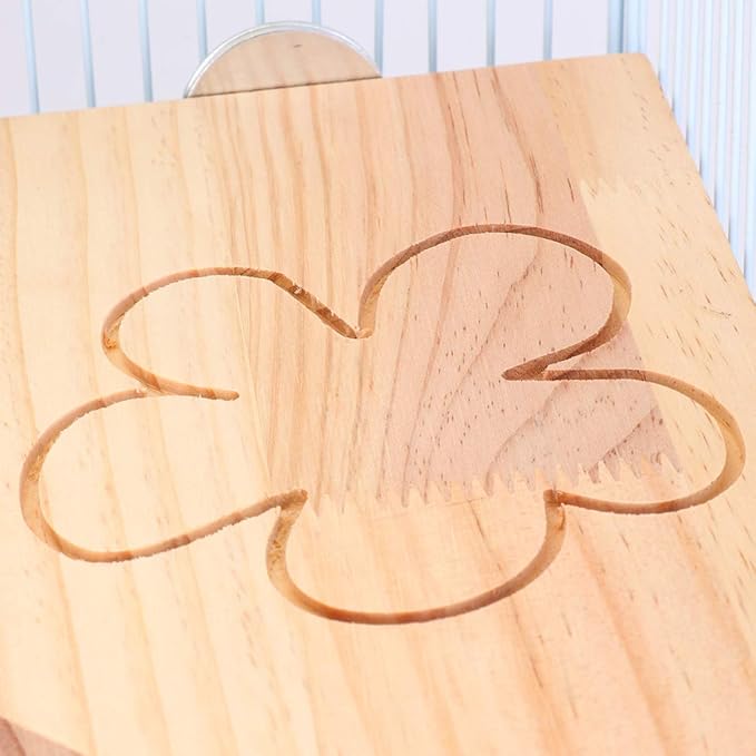 balacoo Parrot and Hamster Wooden Pet Platform Small Animal Play Area for Cage Decoration for Gerbils Mice Rats and Birds Fun and Relaxing Space for Your Beloved Pets