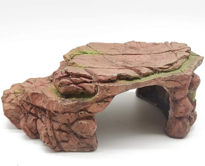TIHOOD Turtle Platform Rectangular Aquarium Fish Tank Adjustable Turtle Basking Platform Reptile Resting Terrace Tortoise Climbing Platform