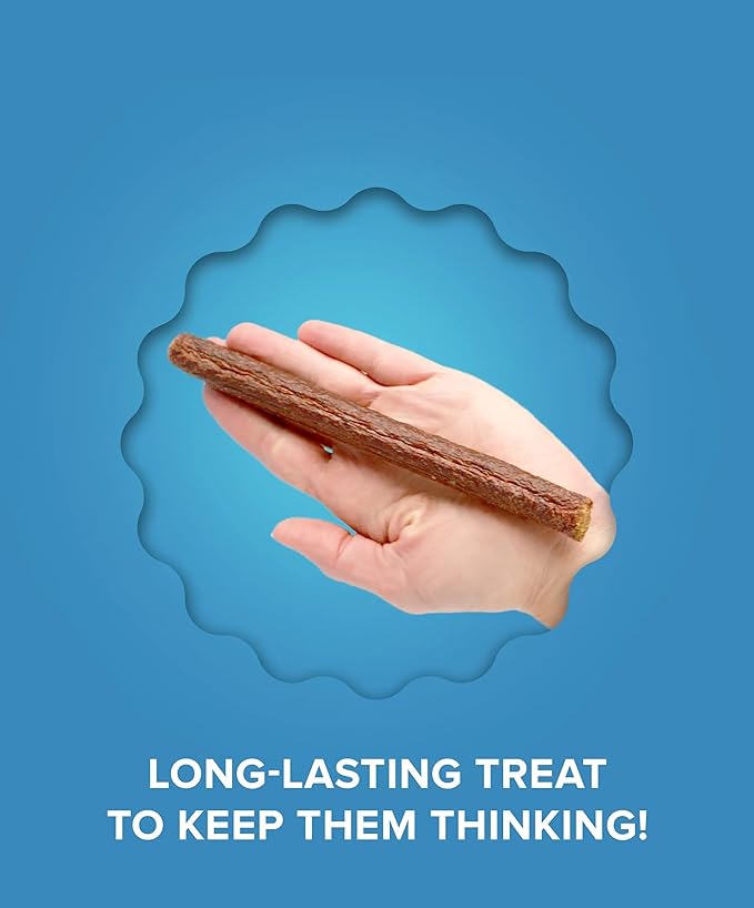 PLATO Pet Treats Air Dried Dog Treats Salmon Thinkers Sticks, Natural Dog Treats, Real Meat, Air Dried, Made in the USA, 6.5oz