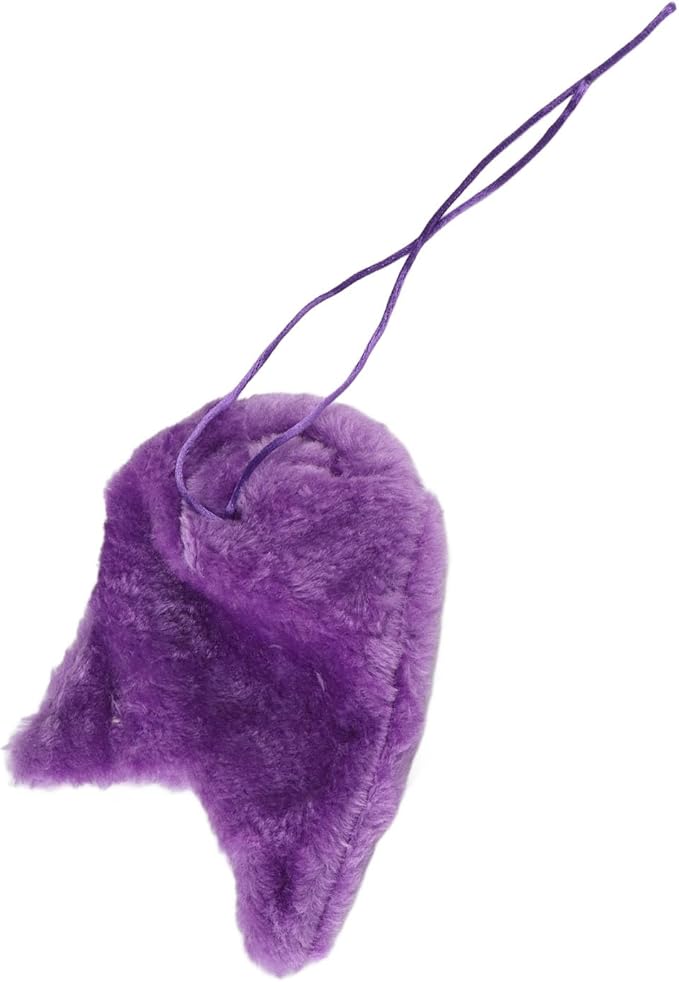 Bird Corner Fleece Warmer, Soft Velveteen Bed for Parrot Parakeet Cockatiel, Lightweight Washable Bird Cage Blanket, Winter Warm Hideaway (Purple)