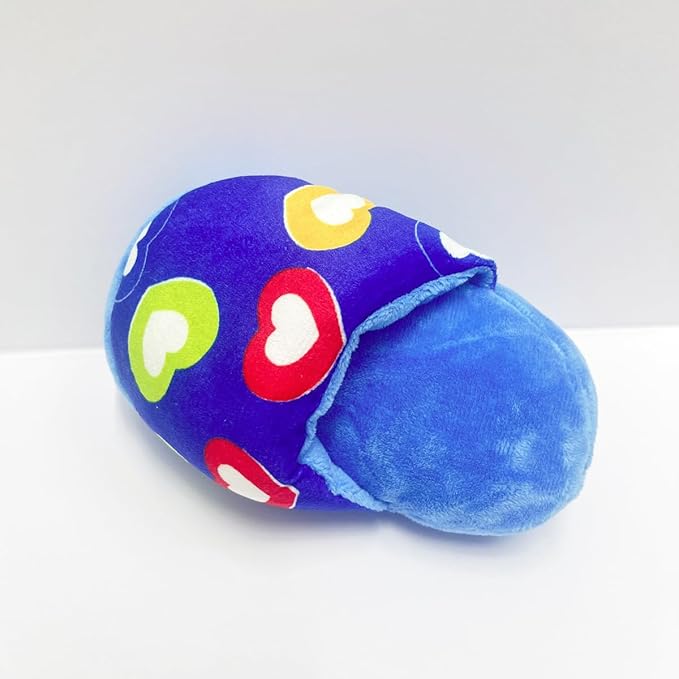 Soft Dog Toys for Small Dogs, 4 Packs Cute Chew Toys for Puppy, Durable Soft Plush Small Dog Toys, Blue Stars Designs, Puppy Toys