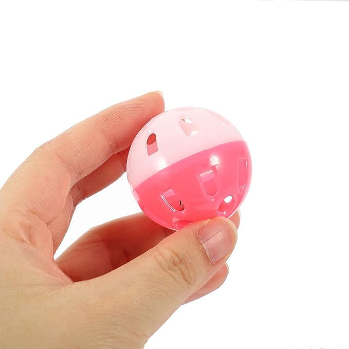 12pcs Plastic Bell Balls Bird Cage Bell Parakeet Chewing Plaything for Teeth Grinding and Playtime in Cage