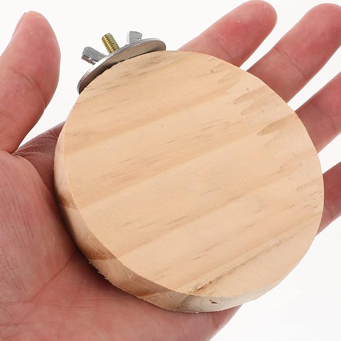 Mikikit 3pcs Wooden Hamster Jump Platform Interesting Parrot Toy for Small Pets Household Bird Cage Accessory Guinea Pig Stand Platform Climbing for Hamsters