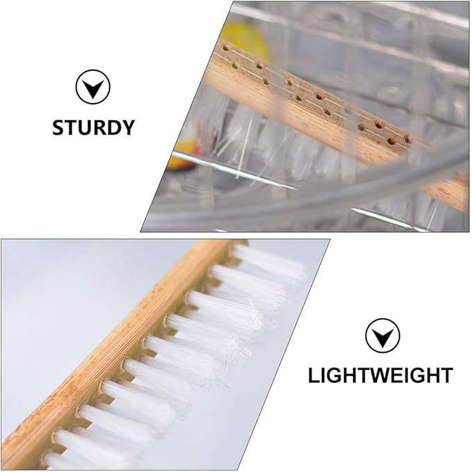 LIOOBO 1Pc Long Handle Bird Cage Cleaning Brush Durable for Parrot and Cockatiel Cages Essential Cleaning Accessory for Bird Owners Cage Cleaning Brush