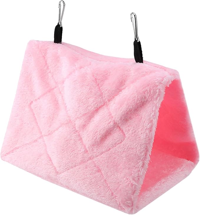 CHICIRIS Bird Hanging Tent,Soft Plush Cozy Bird Hammock,Winter Warm Bird Toy,Durable Safe Bird Cage Accessory,Comfortable Secure for Small Birds,Ideal for Medium Birds,for Pet Birds,for Indoor Birds