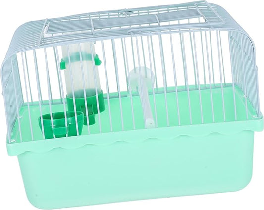 Portable Bird Cage for Travel Spacious Metal Carrier with Food Box Water Dispenser for Parrots Lovebirds Animals Comfortable Habitat for Bird Pets