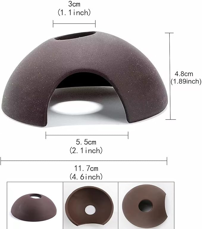 Aquarium Ceramics Cave Decoration, Fish Tank Accessories for Betta Fishes Shrimp Shelter Breeding Tube Hiding, Aquatic Pets to Rest, Betta Fish Toys