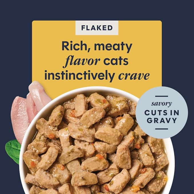 Instinct Flaked Entrée Wet Canned Cat Food - Chicken, 3 Ounce (Pack of 24)