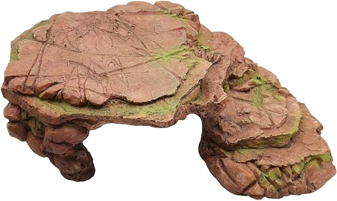 TIHOOD Turtle Platform Rectangular Aquarium Fish Tank Adjustable Turtle Basking Platform Reptile Resting Terrace Tortoise Climbing Platform