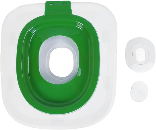 Gray Reusable Cat Toilet Training Kit with Removable Urinal for Pet Litter Box System and Home Bathroom (Green)