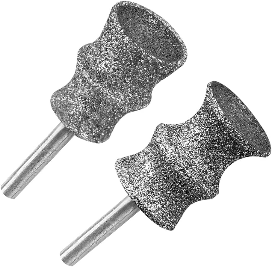 Diamond Dog Nail Grinder Attachment,1/8'' Pet Nail Grinder Wheel for Dremel Dog Nail Grinder, Diamond Rotory Bit for Dogs&Pets Nail Care,2-Pack（Large B+D）