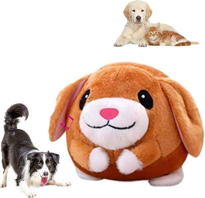 Active Moving Pet Plush Toy, Interactive Plush Dog Toy for Active Pets, Rechargeable Talking & Moving Pig Toy - Ideal for Dogs & Cats, Fun Playtime at Home, Park, or Beach (Style 6)