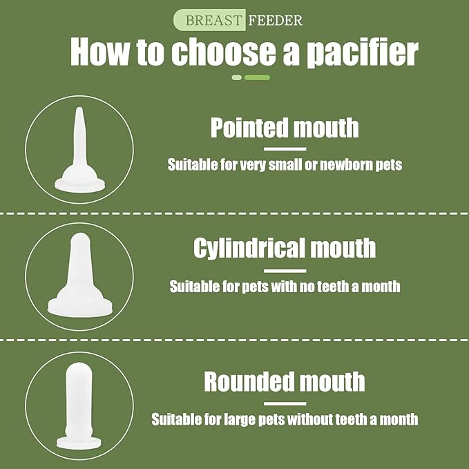 Suxgumoe Kitten Puppy Feeding Bottles and Syringes with Nipples, Small Animals Milk Bottles Feeding Tools for Newborn Kittens, Puppies, Rabbits