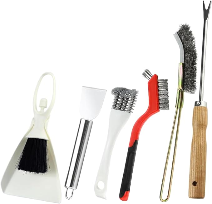Bird Cage Cleaning Brush - Bird Poop Remover Scraper Set, Cage Cleaning Accessories, Litter Brush Tool | Conure Parrot Hummingbird for Conure Parrot Hummingbird
