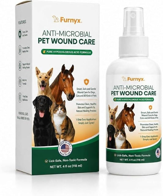 Sting-Free Wound & Skin Care Spray for Dogs, Cats & Pets | Vet-Grade Repair Mist for Cuts, Hot Spots, Rashes, Burns & Itch Relief | Non-Toxic, No Alcohol, Lick-Safe, No Residue (4 fl oz)
