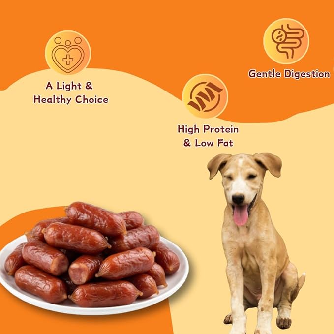 Real Duck Sausage Training Treats, Wholesome & Savory Rewards for Dogs (Duck,14.11 Ounce(Pack of 1))