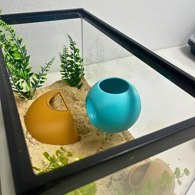 Chatelet REEFSHAPE Betta Fish Bubble Aquarium Tunnel | Attach to Aquarium Side Panels | Great for Betta Fish & Other Aquatic Pets | Made in USA (Teal)