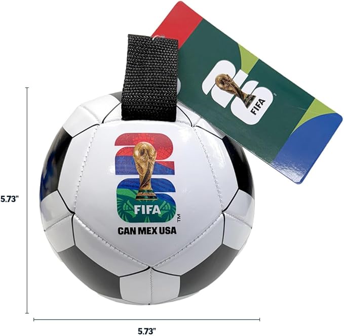 Littlearth Pet Soccer Ball Toy – Officially Licensed FIFA World Cup 2026