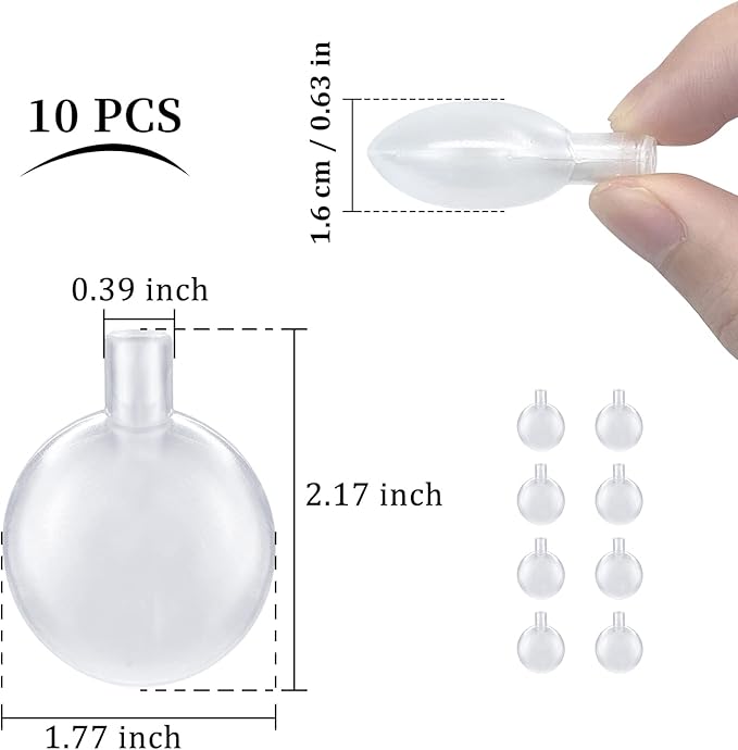 WishLotus Replacement Squeakers for Dog Toys, 45mm Toy Noise Maker Plush Toy Repair Reed Insert Airbag Replacement for Dog Cat Toy Repair Round(Large 10pcs)