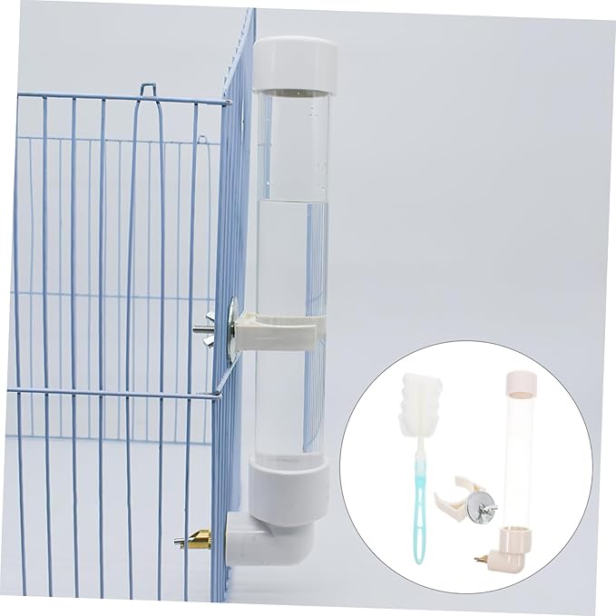 MERRYHAPY 1set Parrot Drinking Fountain Automatic Waterer for and Small Pets Pet Bird Cage Accessories Generous Capacity Easy Access Pin Design