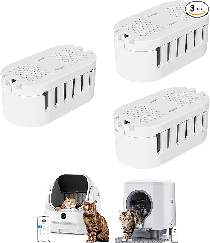 Cat Litter Box Deodorizers(3-pack) Compatible with Ellenpent ICB019 & ICB020 Automatic Litter Box