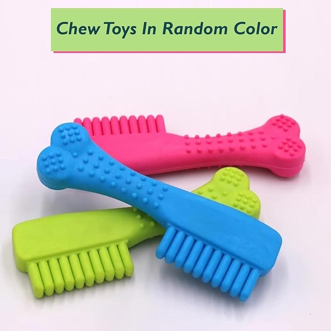 1x Pet Chew Toy Soft-Rubber Resistant Playing Chewing Rubber Chew Toy for Cat and Dog Comb Shaped (14cm)