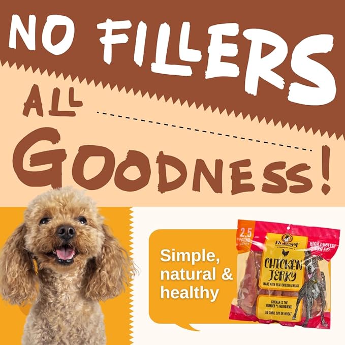 Hubert Pet Gourmet Duck Jerky Dog Treats: Healthy & Natural Training Snacks, Ideal for All Dog Sizes, Low Fat, High-Protein, 8 Ounce Trial Size