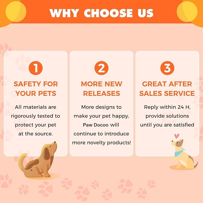 7" Squeaky Plush Toy for Puppies Small Dogs Self Etertainment Washable Soft Made [PET ONLY] (Triple Pumpkin)