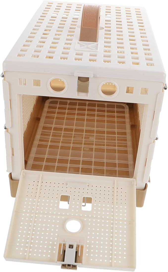 YARNOW Foldable Portable Pigeon Cage Kit for Travel and Training Breathable Abs Design Easy Assembly with Smooth Edges Compact for Outdoor Use