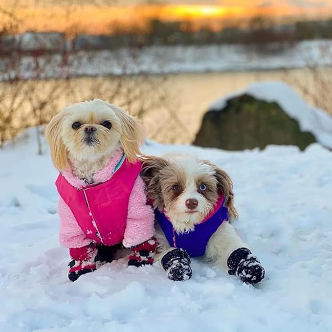 Gooby - Sports Vest, Fleece Lined Small Dog Cold Weather Jacket Coat Sweater with Reflective Lining, Pink, Medium