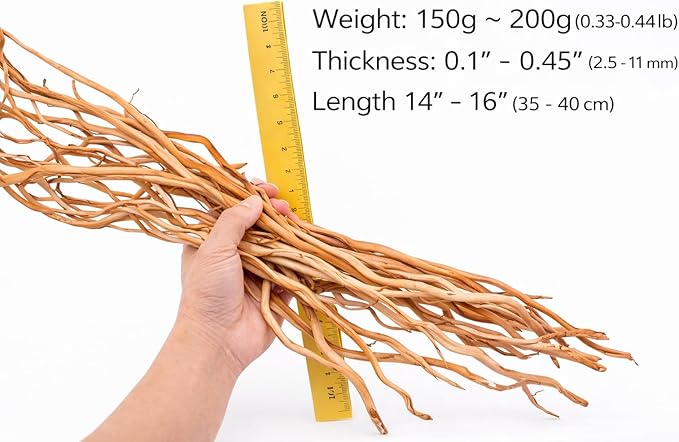 Azil Natural Aquarium Driftwood Root – Driftwood for Aquarium Decor, 170g~0.38lb (14″–16″), Fish Tanks, Terrariums, Aquascaping & Planted Tanks