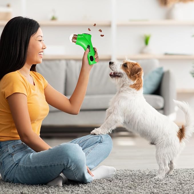FRCOLOR 3 Pack Dog Snack Launcher Interactive Treat Catapult for Dogs and Cats Training Toy Comfortable Grip Pet Feeder 7.48X4.33X5.31In