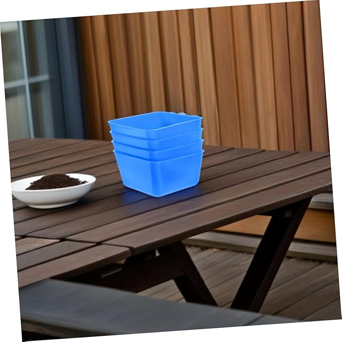 Totority 6pcs Hanging Rabbit Water Bowl and Bird Cage Feeder 12.5x9.5x6CM Sturdy PET Feeding Cup for Small Animals for Chicken Coop and Bunny Cages