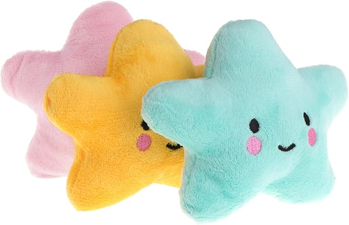Fun Dog Interative Star Shaped Squeaky for Cat Teaser Soft Plush for Dogs Puppy Training